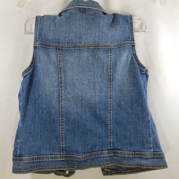 OLD NAVY Blue Vest Girl's Size 14 XL Denim Jean - Picture 4 of 10